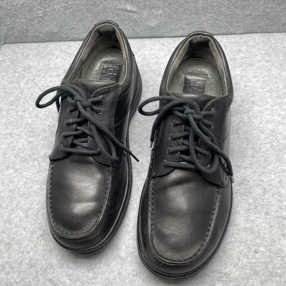 Dansko Wyatt Men's Size 42 (8.5-9) Black Leather Oxford Comfort Work Dress Shoes